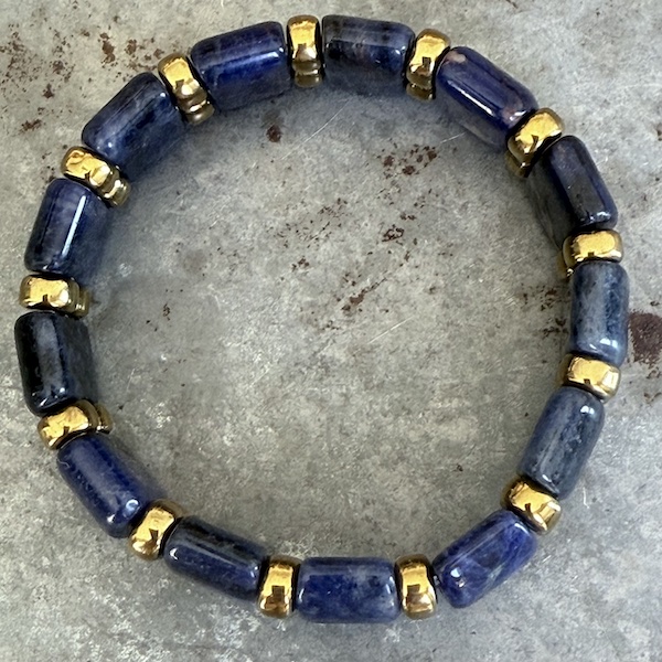 Bracelet double ISPAHU en sodalite-4
