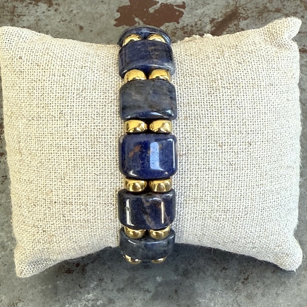 Bracelet double ISPAHU en sodalite-5