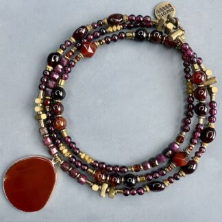 Collier COKATA 75 cm en grenat