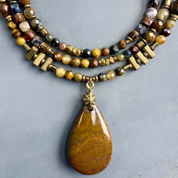 Collier COKATA 75 cm en pietersite-2