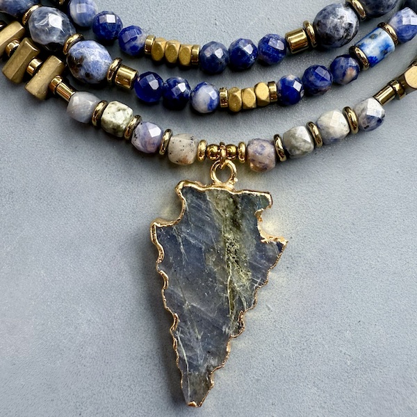 Collier COKATA 75 cm en sodalite-1