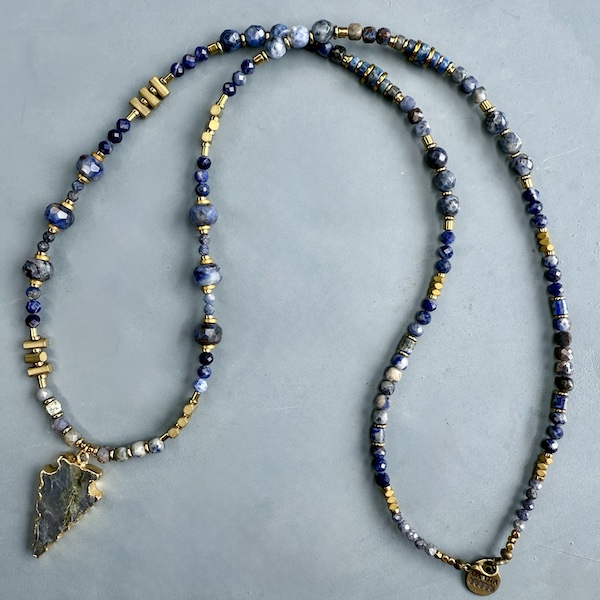 Collier COKATA 75 cm en sodalite-2