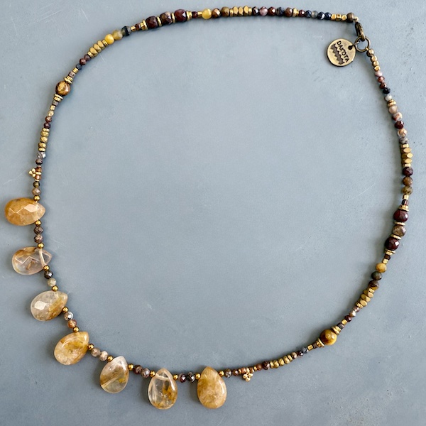 Collier NATAKE 45 cm en pietersite-1