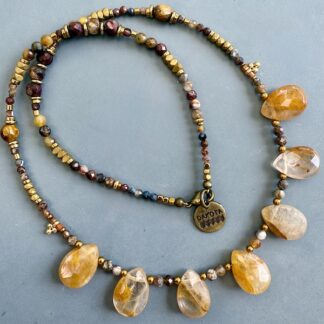 Collier NATAKE 45 cm en pietersite