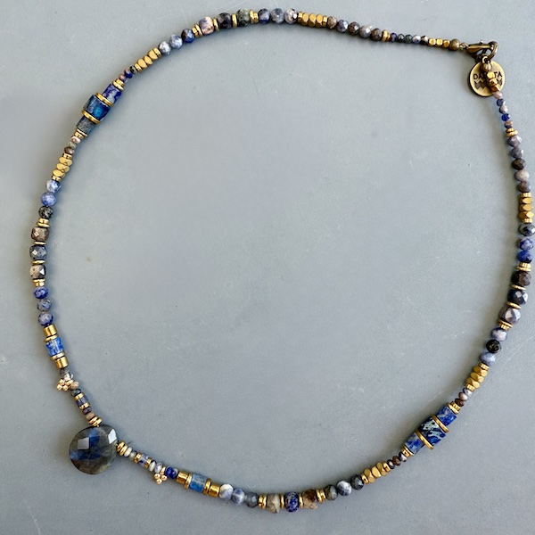 Collier NATAKE 45 cm en sodalite-1