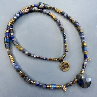 Collier NATAKE 45 cm en sodalite