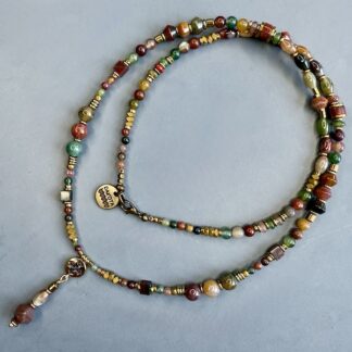 Collier SAKOWI 60 cm en agate indienne