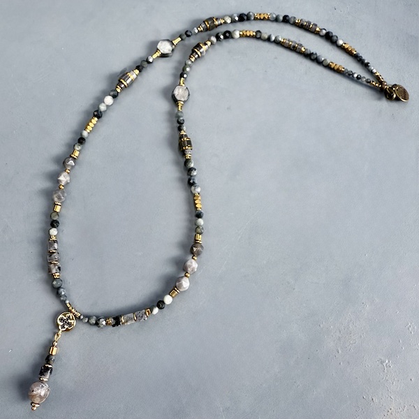 Collier SAKOWI 60 cm en oeil de faucon-1