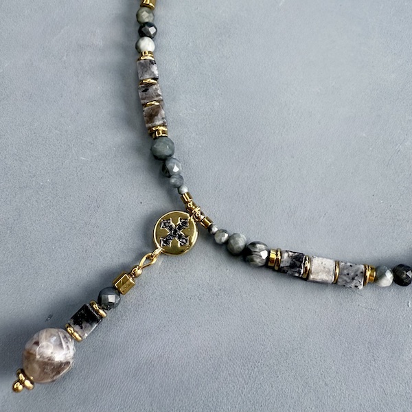 Collier SAKOWI 60 cm en oeil de faucon-2