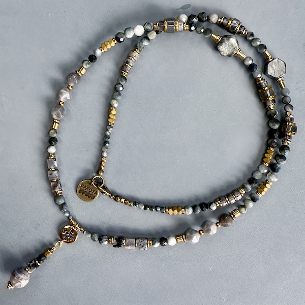 Collier SAKOWI 60 cm en oeil de faucon