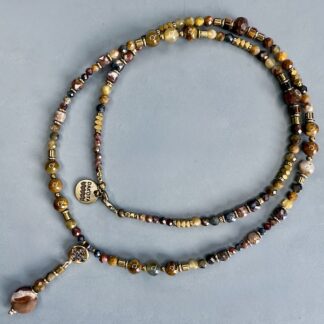 Collier SAKOWI 60 cm en pietersite