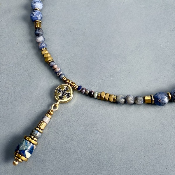Collier SAKOWI 60 cm en sodalite-2