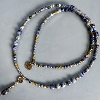 Collier SAKOWI 60 cm en sodalite
