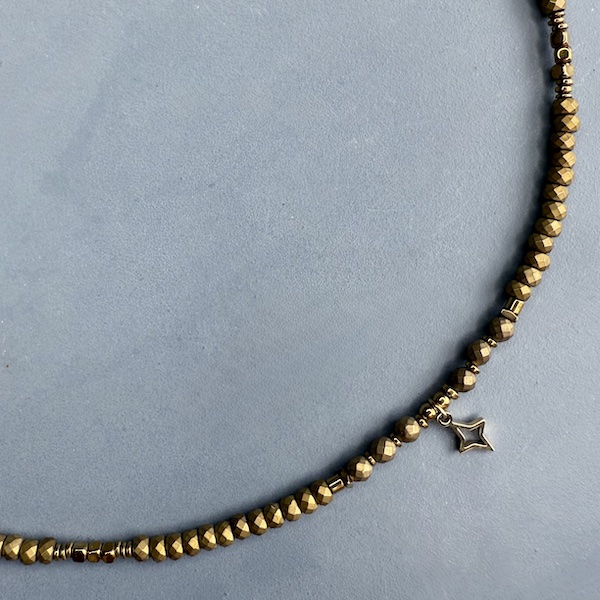 Jonc NUMPA en hématite bronze mat-1