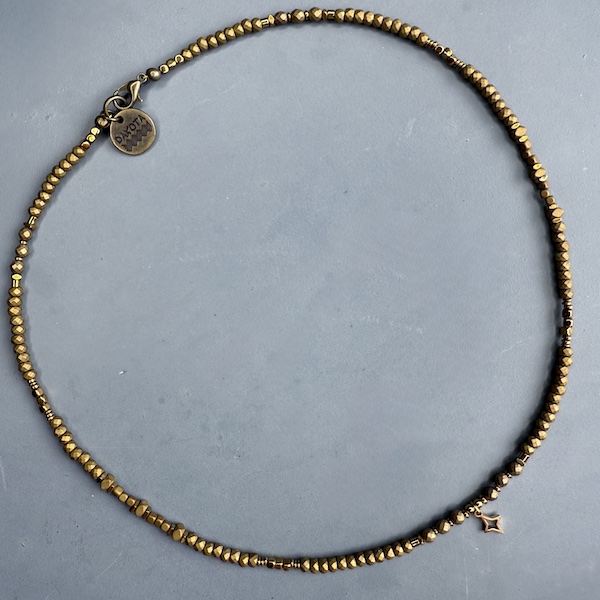 Jonc NUMPA en hématite bronze mat