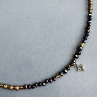 Jonc NUMPA en hématite noire scarabée-1