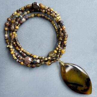 Sautoir NAPYUKA 95 cm en pietersite