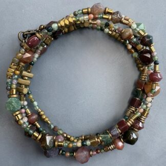 Sautoir TANKA 110 cm en agate indienne