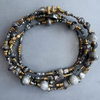 Sautoir TANKA 110 cm en oeil de faucon