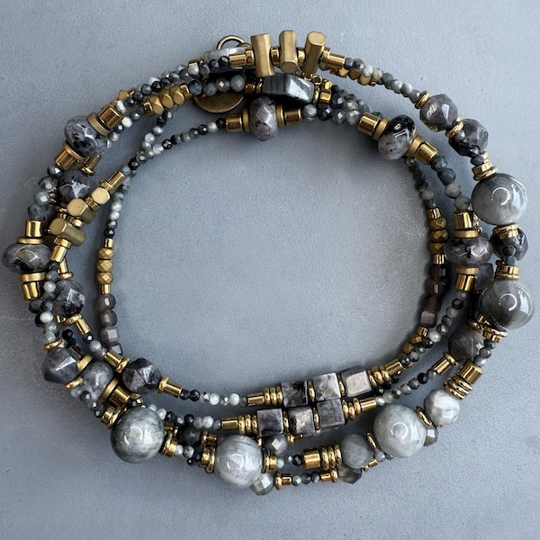 Sautoir TANKA 110 cm en oeil de faucon