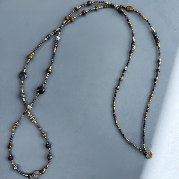 Sautoir TANKA 110 cm en pietersite