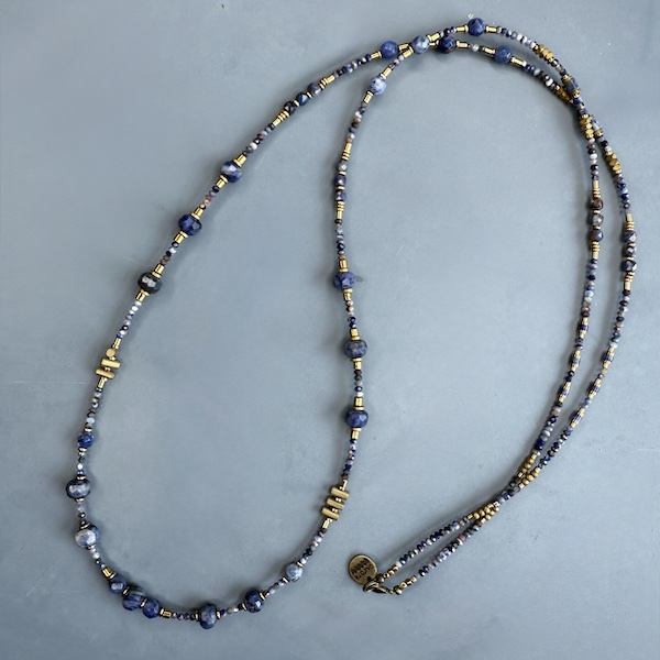 Sautoir TANKA 110 cm en sodalite-3