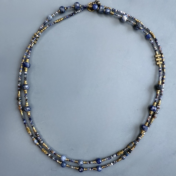 Sautoir TANKA 110 cm en sodalite