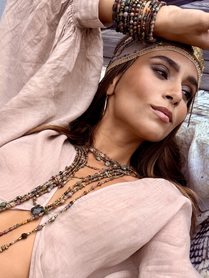 Collier COKATA 75 cm en agate indienne – Image 5