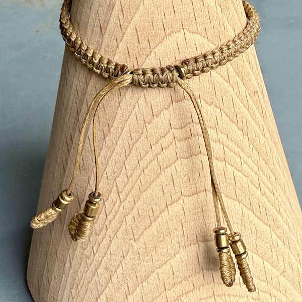 Bracelet macramé bronzite-2
