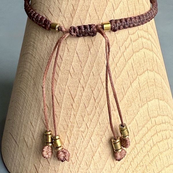 Bracelet macramé double bronzite-1
