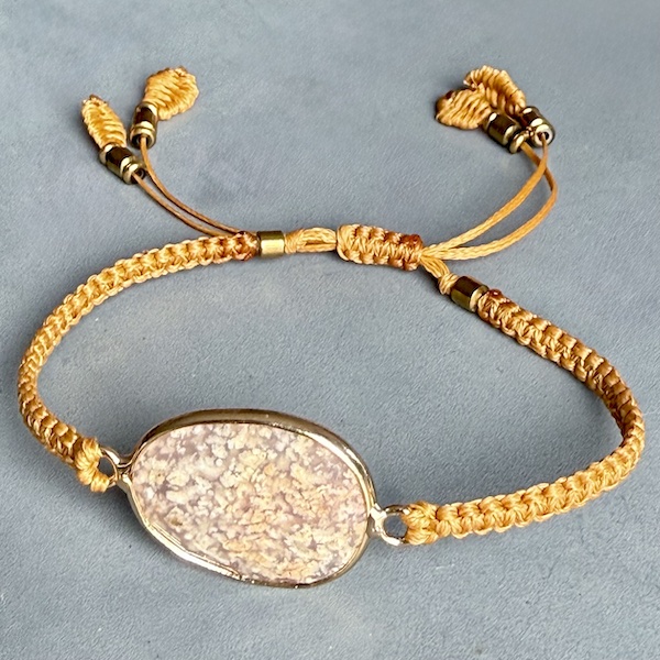 Bracelet macramé jaspe