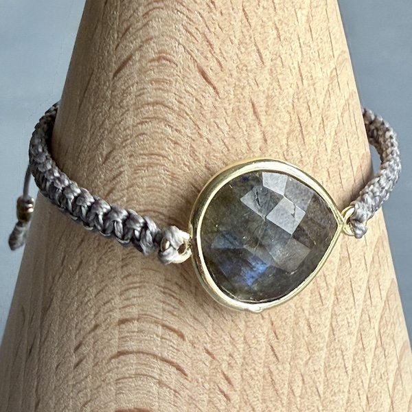 Bracelet macramé labradorite-1
