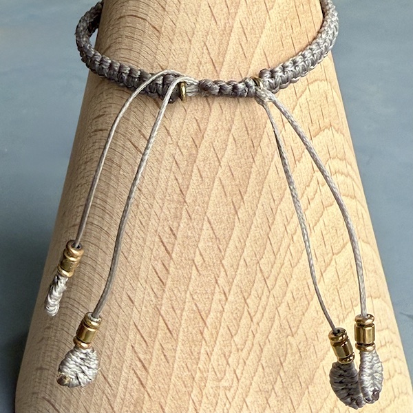 Bracelet macramé labradorite-2