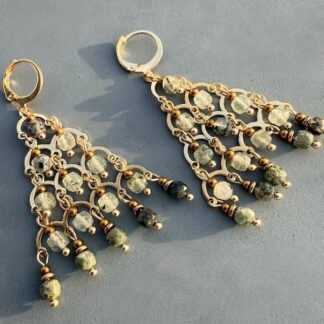 Boucles d'oreilles OWI 1142 en préhnite