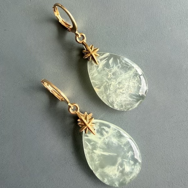 Boucles d'oreilles OWI 1143 en préhnite-1