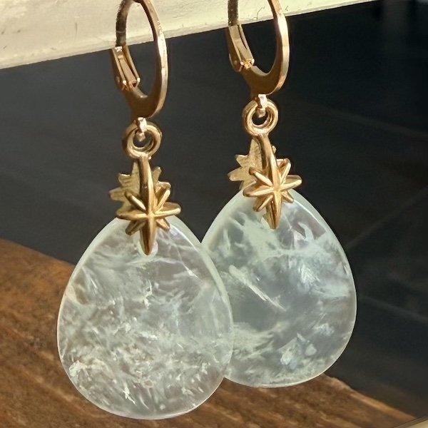 Boucles d'oreilles OWI 1143 en préhnite-2