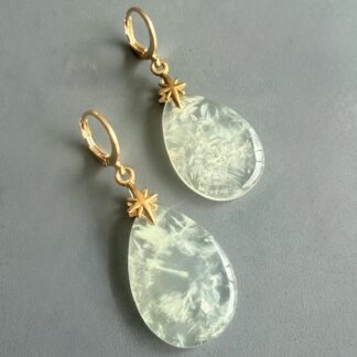 Boucles d'oreilles OWI 1143 en préhnite