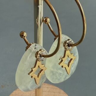 Boucles d'oreilles OWI 1145 en préhnite-1