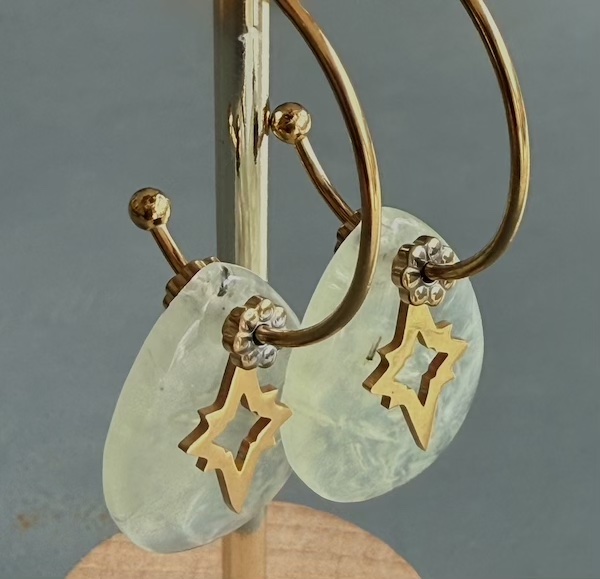 Boucles d'oreilles OWI 1145 en préhnite-1