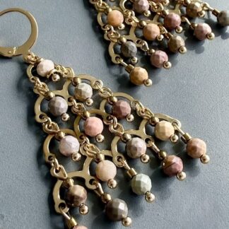 Boucles d'oreilles OWI 1148 en agate pastel-4