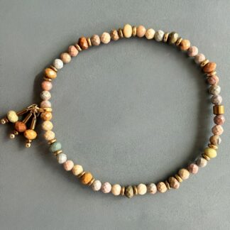 Bracelet en agate pastel-2