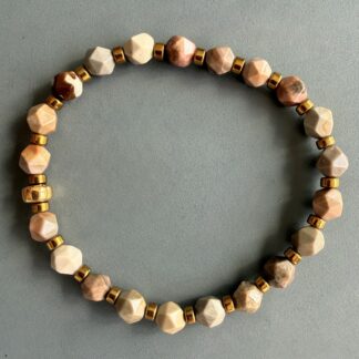 Bracelet en agate pastel-7