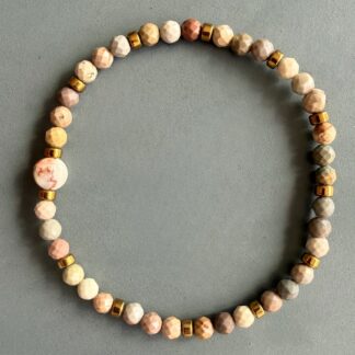 Bracelet en agate pastel-8
