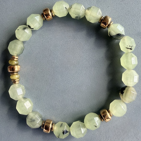 Bracelet en préhnite-5