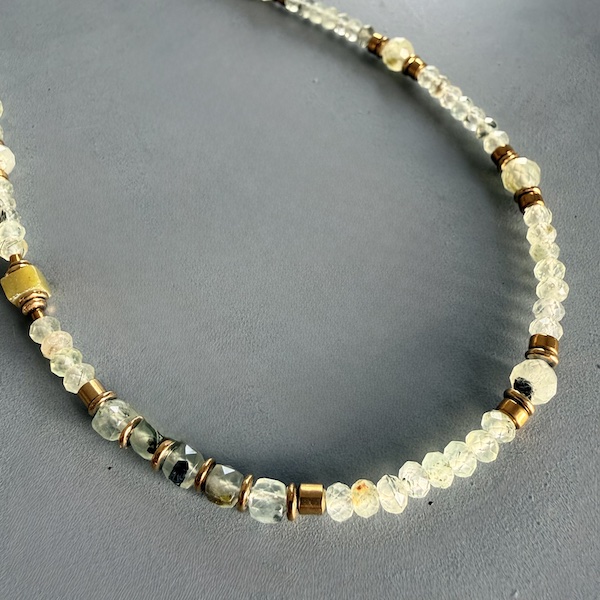 Collier COKATA 75 cm en préhnite-2