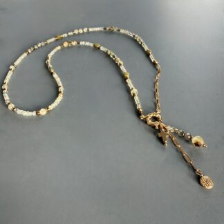 Collier COKATA 75 cm en préhnite