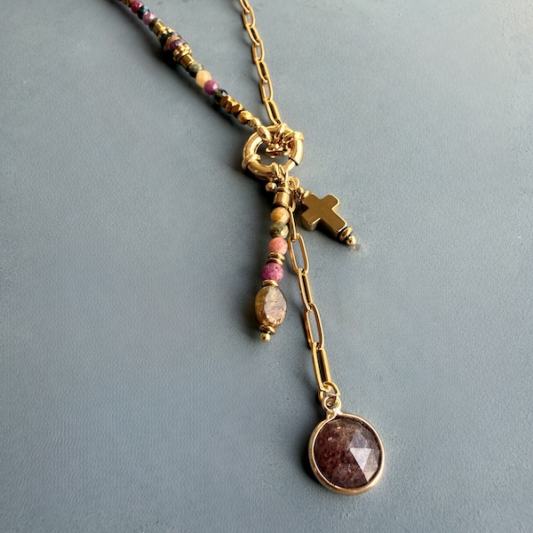 Collier COKATA 75 cm en tourmaline-1