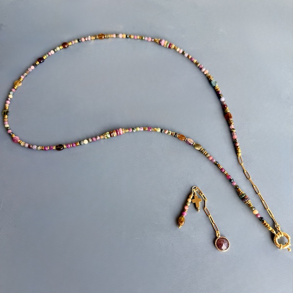 Collier COKATA 75 cm en tourmaline-3