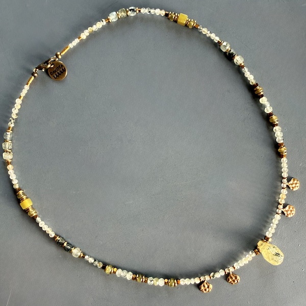 Collier NATAKE 45 cm en préhnite