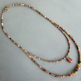 Collier double SLOWLIA 53 et 60 cm en tourmaline